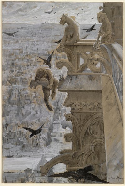 Notre-Dame de Paris, ca. 1881 door Luc Olivier Merson