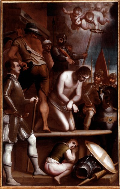 De kruisafneming van Sint Joris door Luca Cambiaso