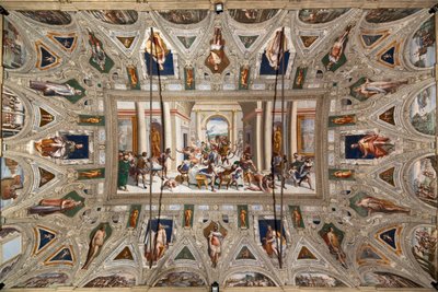 Het verhaal van Odysseus (de terugkeer), plafond van Salone Cambiaso door Luca Cambiaso