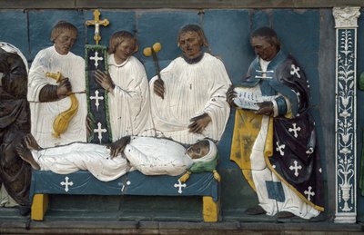 Begrafenis van de Doden (detail) door Luca Della Robbia