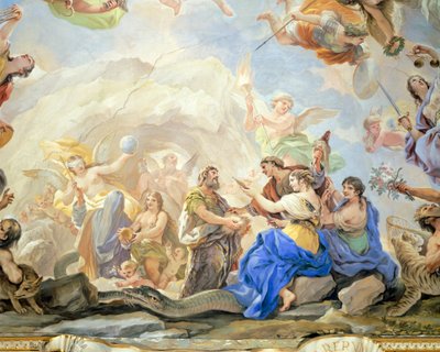 Geboorte van de Mens (detail) door Luca Giordano