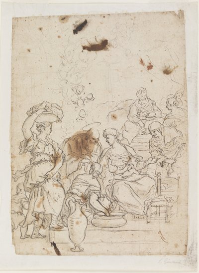 Geboorte van de Maagd door Luca Giordano
