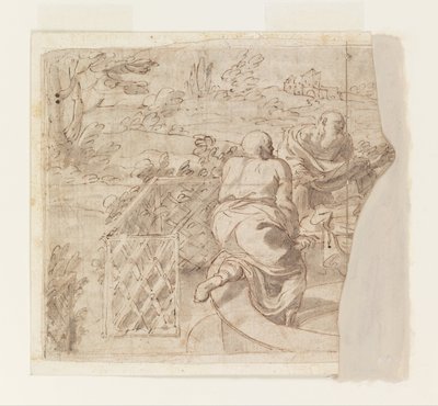 Ontwerp voor Susanna en de Ouderen door Luca Giordano