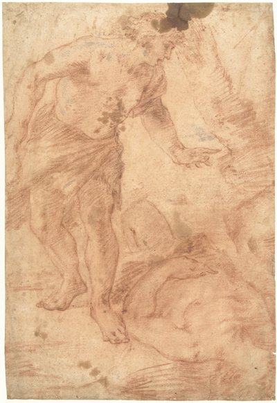 Kain bij het lijk van Abel door Luca Giordano