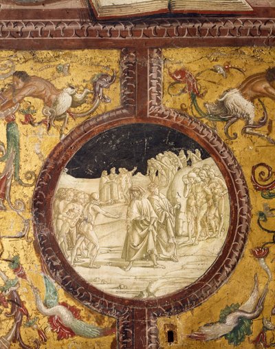 Dante en Virgil in de hel, scène uit de Goddelijke Komedie, door Dante Alighieri door Luca Signorelli