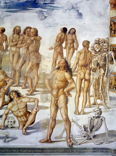 Opstanding van het Vlees, uit Laatste Oordeel fresco cyclus door Luca Signorelli