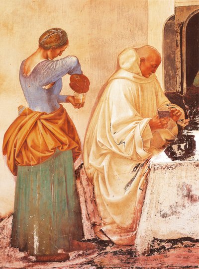 Verhalen van Sint Benedictus, fresco, Klooster van Sint Benedictus, Abdij van Monte Oliveto Maggiore door Luca Signorelli