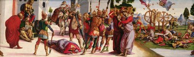 Het martelaarschap van St. Catharina van Alexandrië, ca. 1498 door Luca Signorelli