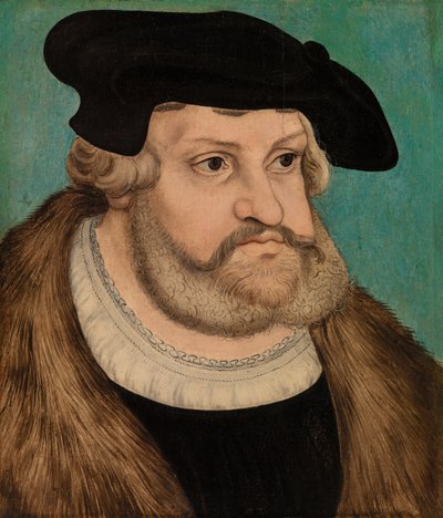 Portret van Frederik de Wijze, hertog van Saksen door Lucas Cranach
