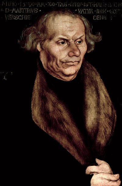 Hans Luther (1459-1530), Vader van Martin Luther door Lucas Cranach the Elder