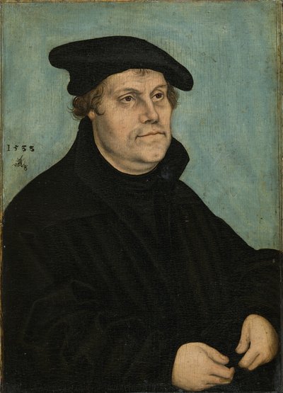 Martin Luther 1483-1546 op de Leeftijd van 50, 1533 door Lucas Cranach the Elder