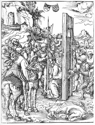 Martelaarschap van Matteüs door Lucas Cranach the Elder