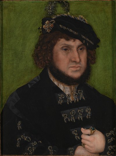 Portret van Jan, Keurvorst van Saksen door Lucas Cranach the Elder