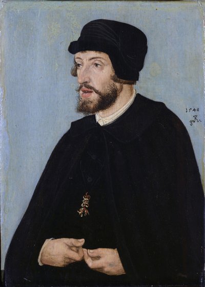 Portret van koning Ferdinand I. door Lucas Cranach the Elder