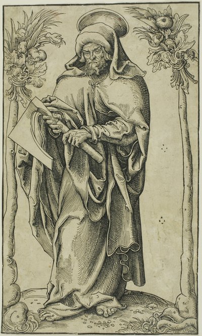 De heilige Matthias, uit Christus, de apostelen en de heilige Paulus door Lucas Cranach the Elder