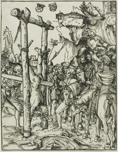 Sint Simon, uit Het martelaarschap van de apostelen door Lucas Cranach the Elder
