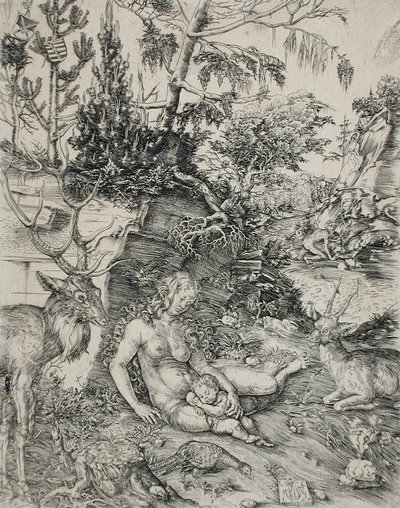 De boete van Johannes Chrysostom door Lucas Cranach the Elder