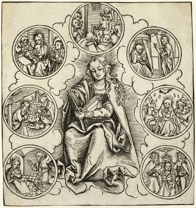 De zeven vreugden van Maria door Lucas Cranach the Elder