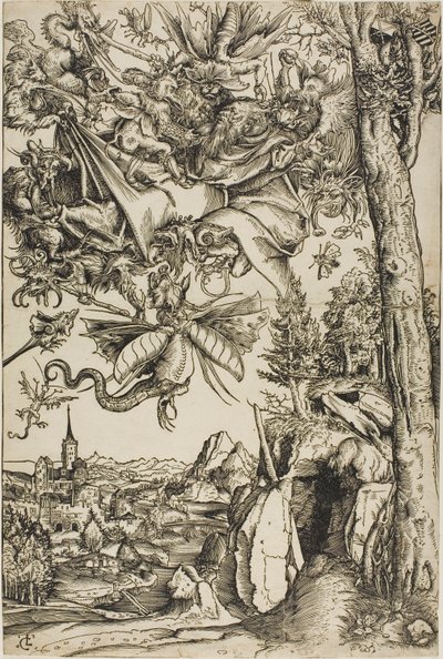 De verzoeking van Sint Antonius door Lucas Cranach the Elder