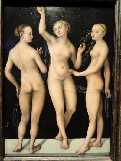 De Drie Gratiën door Lucas Cranach the Elder