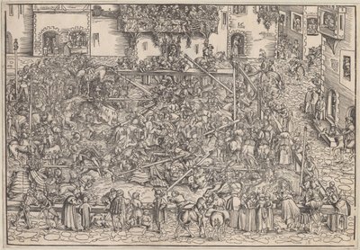 Toernooi, 1509 door Lucas Cranach the Elder