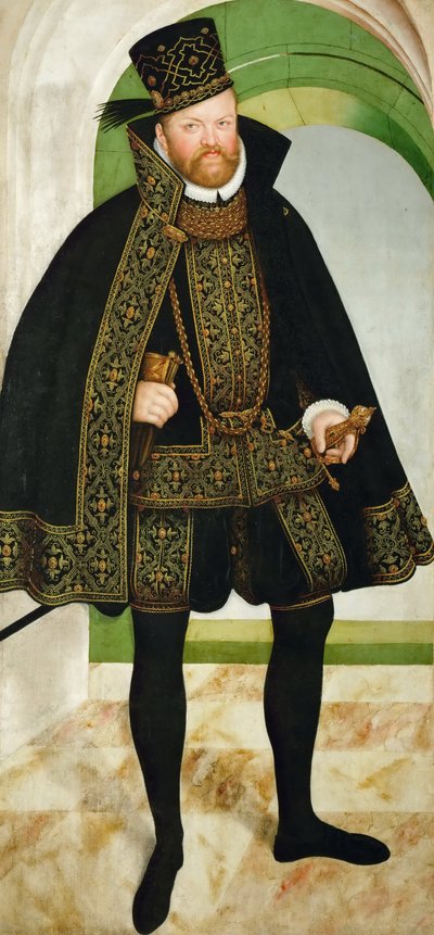 Duits: Keurvorst August van Saksen (1526-1586) Augustus, Keurvorst van Saksen (1526-1586) door Lucas Cranach the Younger