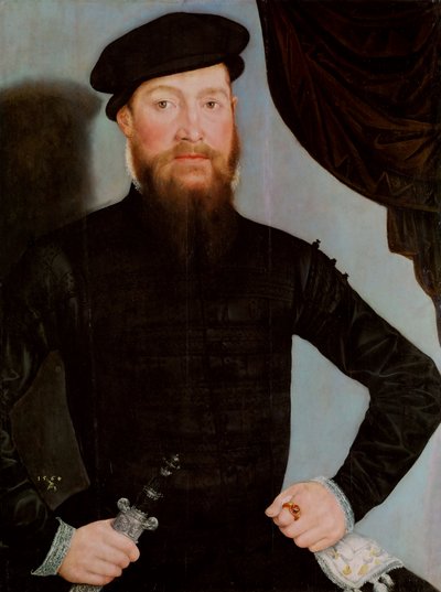 Duits: Portret man Portret man door Lucas Cranach the Younger