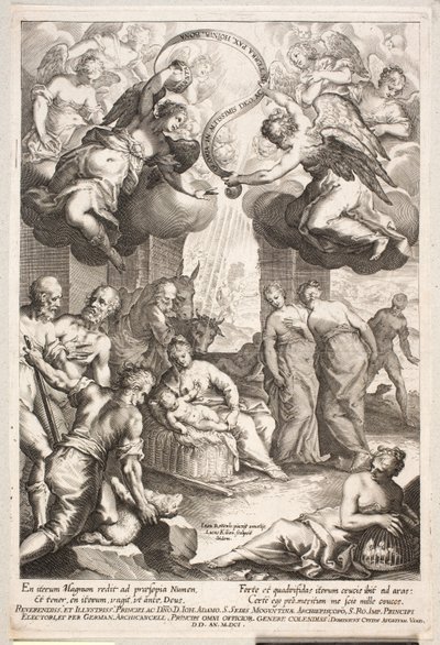 Aanbidding der herders door Lucas Kilian