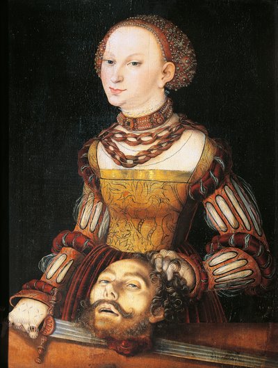 Judith met het hoofd van Holofernes door Lucas the Elder Cranach