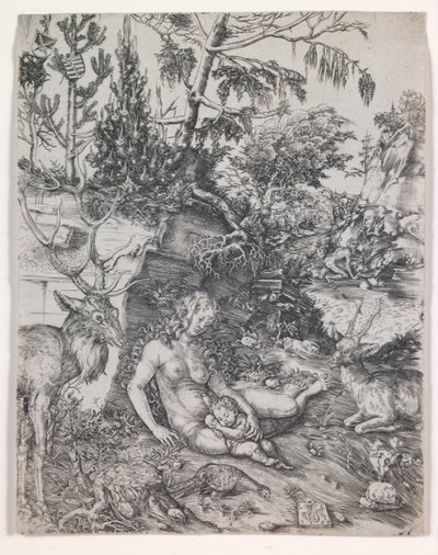 De boete van Johannes Chrysostom door Lucas the Elder Cranach