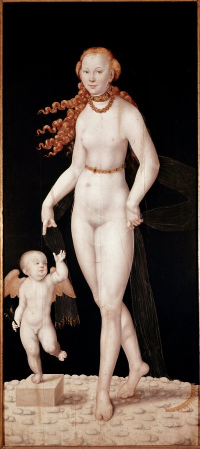 Venus en Cupido door Lucas the Younger Cranach