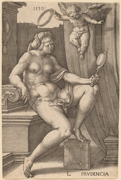 Prudencia (Voorzichtigheid) door Lucas van Leyden