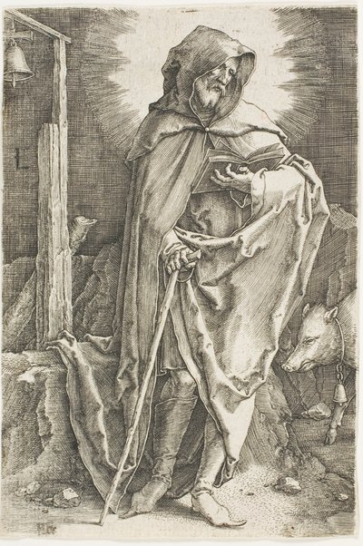 Sint Antonius door Lucas van Leyden