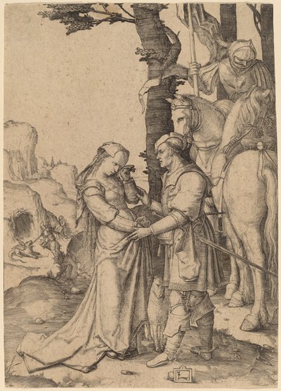 Sint Joris Bevrijdt de Prinses door Lucas van Leyden