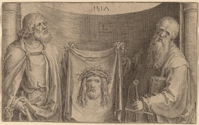 Heiligen Petrus en Paulus met de Vernicle door Lucas van Leyden