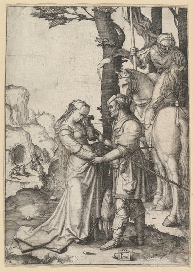 Sint-Joris Bevrijdt de Prinses door Lucas van Leyden