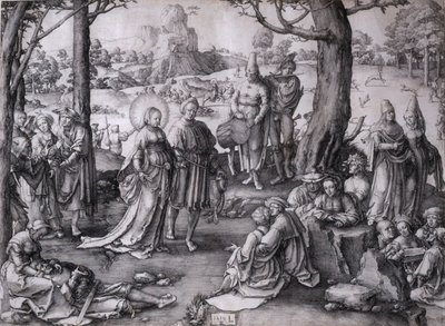 De dans van de heilige Maria Magdalena door Lucas van Leyden
