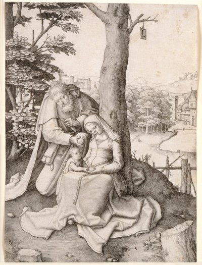 De Heilige Familie door Lucas van Leyden