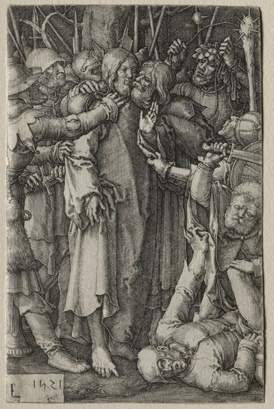 De Passie: De Gevangenneming van Jezus door Lucas van Leyden