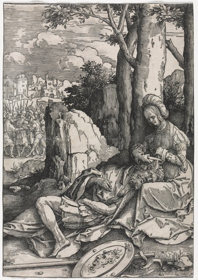 De Kracht van Vrouwen: Samson en Delilah door Lucas van Leyden