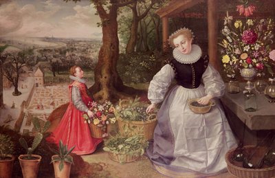 Lente, 1595 door Lucas van Valckenborch