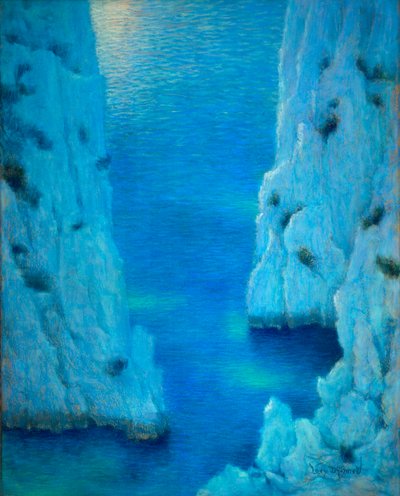 De klif door Lucien Levy-Dhurmer