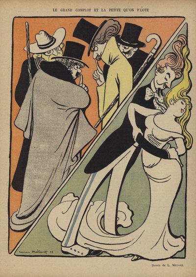 Illustratie voor Le Rire door Lucien Metivet
