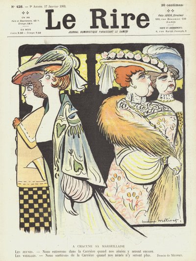 Illustratie voor Le Rire door Lucien Metivet