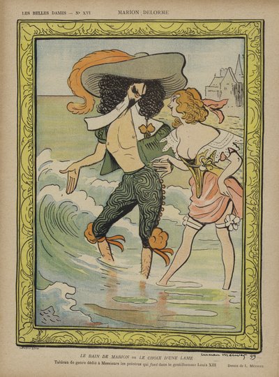 Marion Delorme, Illustratie voor Le Rire door Lucien Metivet