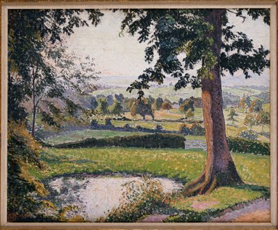 Gunville Vijver, Sedgeville door Lucien Pissarro