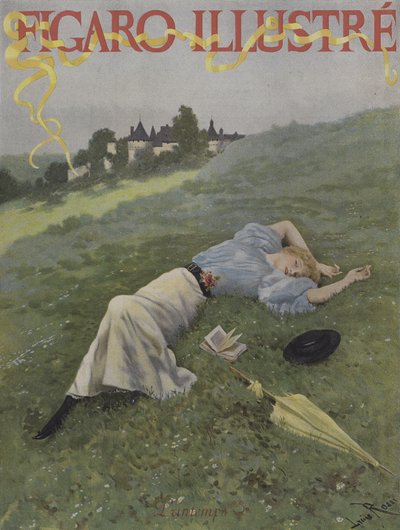 Lente. Omslag van Le Figaro Illustre, mei 1896 door Lucius Rossi