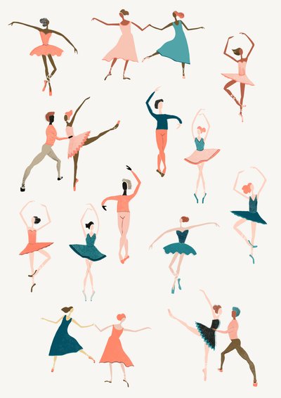 Rox Pops Ballet, 2014 (digitaal) door Lucy Banaji