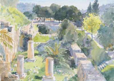 Romeinse zuilen, Oud Jeruzalem door Lucy Willis