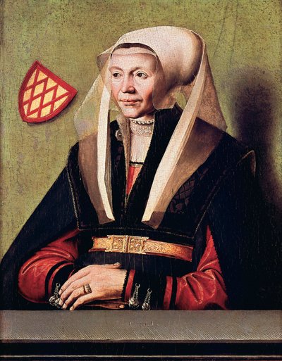 Portret van de vrouw van de kunstenaar door Ludger the Elder tom Ring
